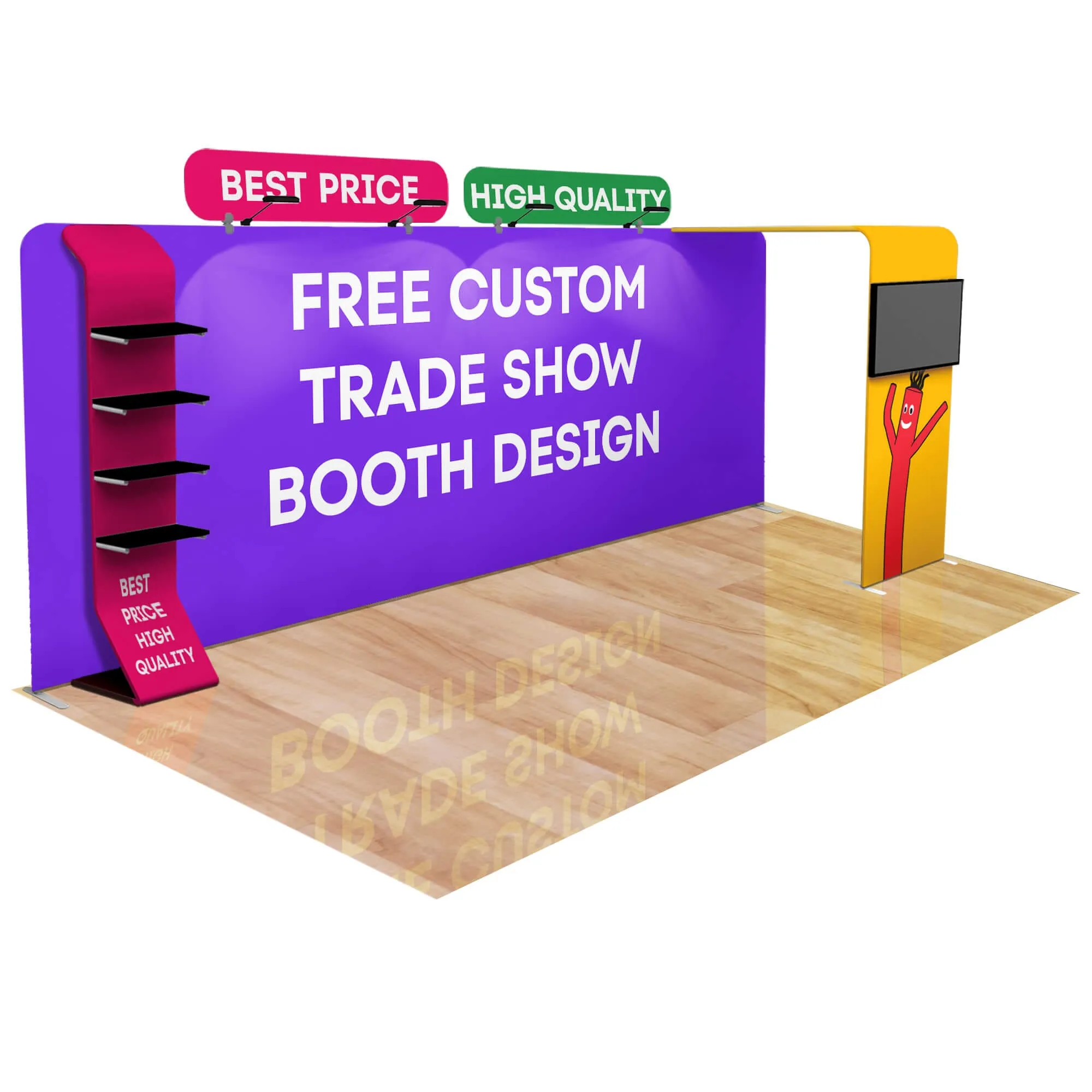 20ft Fastzip™ Custom Trade Show Booth Builder