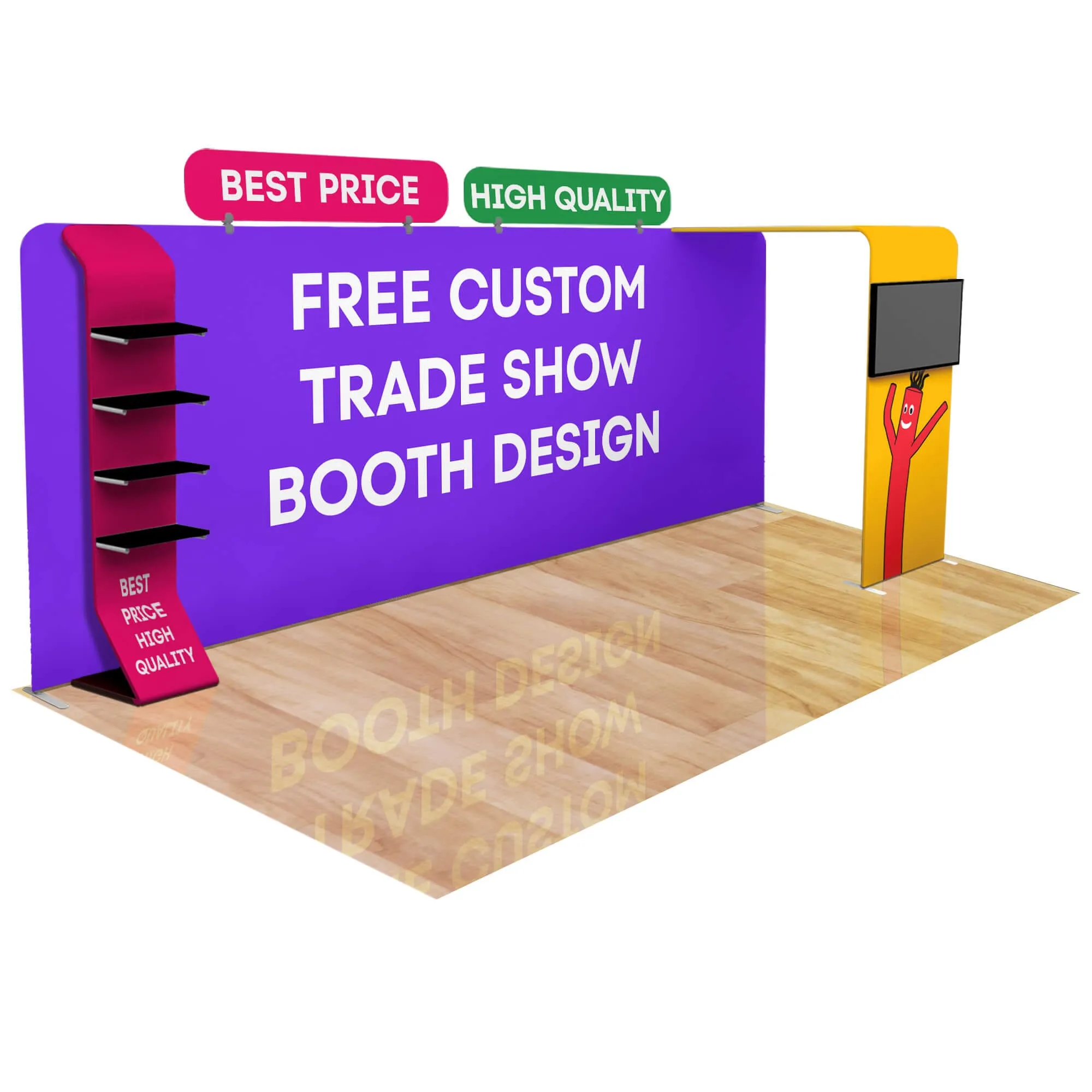 20ft Fastzip™ Custom Trade Show Booth Builder