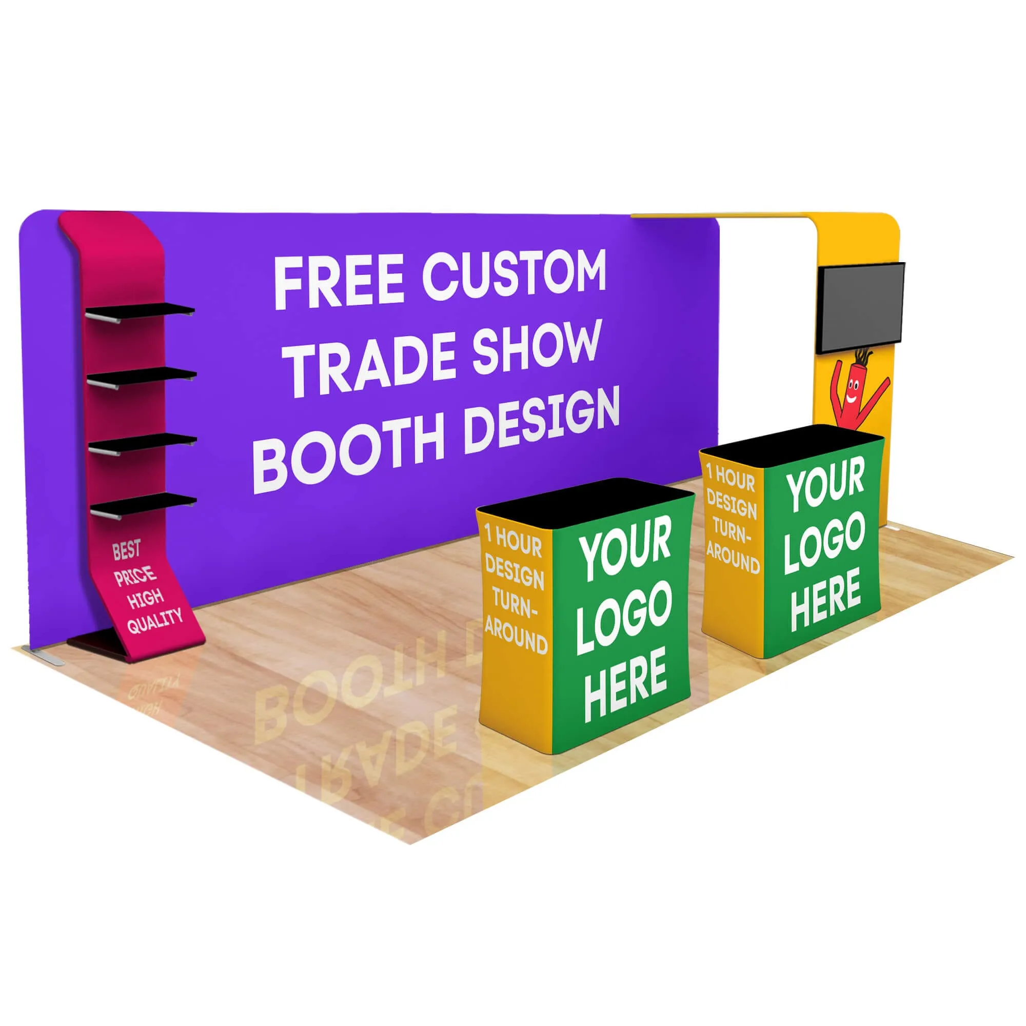 20ft Fastzip™ Custom Trade Show Booth Builder