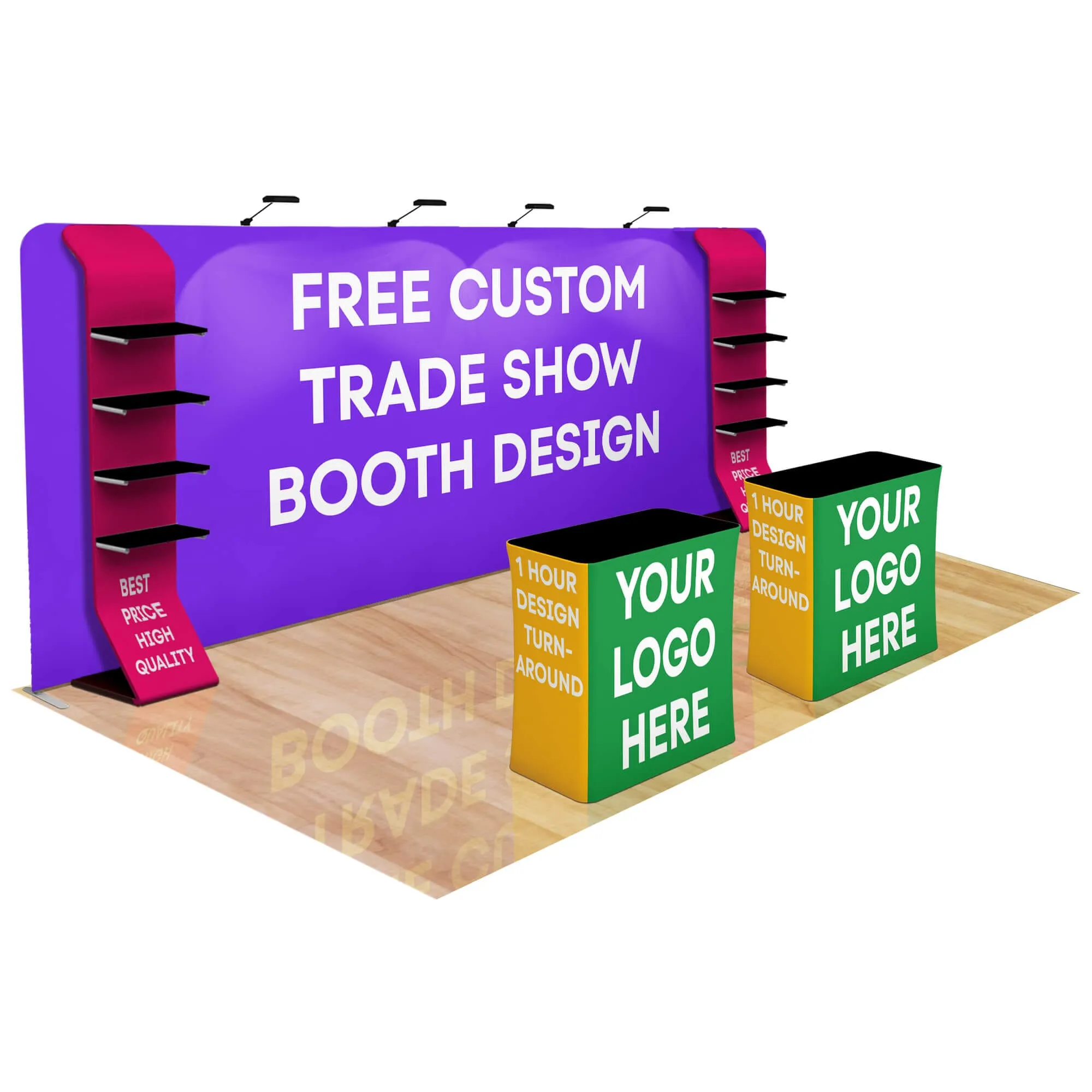 20ft Fastzip™ Custom Trade Show Booth Builder