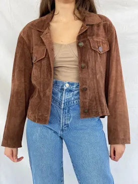 90s Vintage Harold’s Genuine Suede Leather Jacket