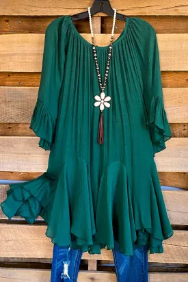 AHB EXCLUSIVE: The It Girl Oversized Tunic - Forrest Green