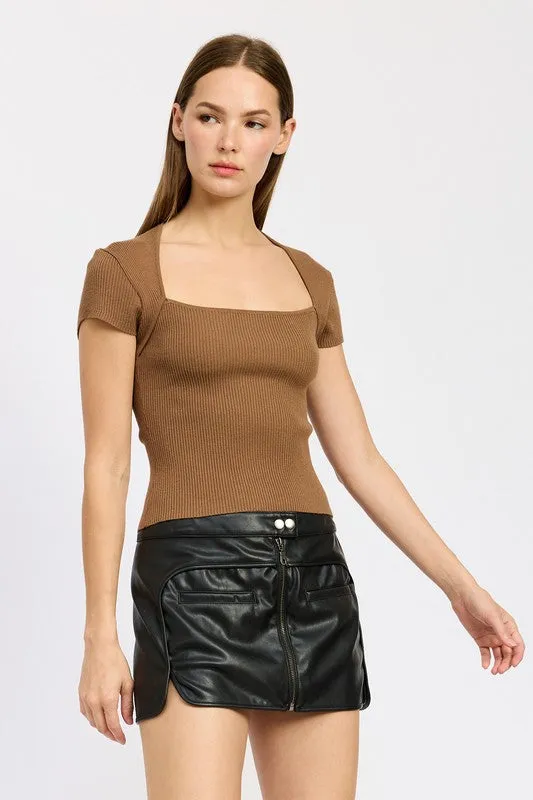 Anna Square Neck Top