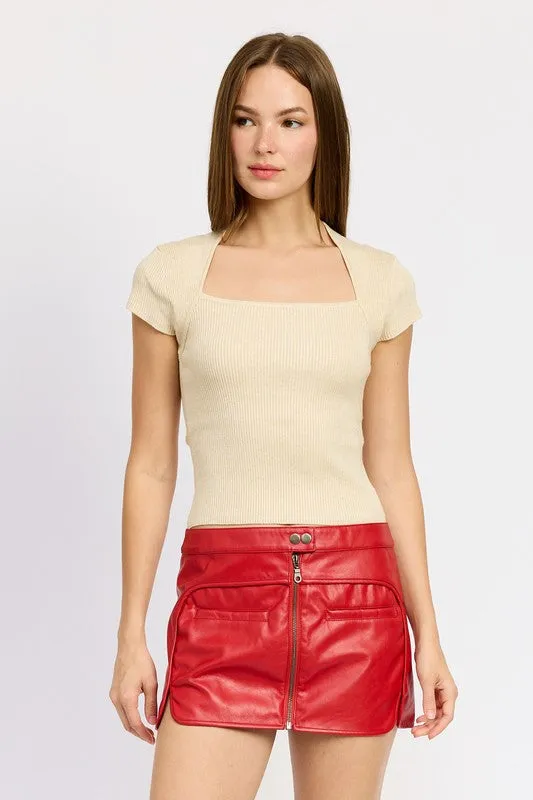 Anna Square Neck Top