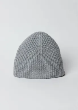 Cashmere Chunky Beanie- Steel Grey