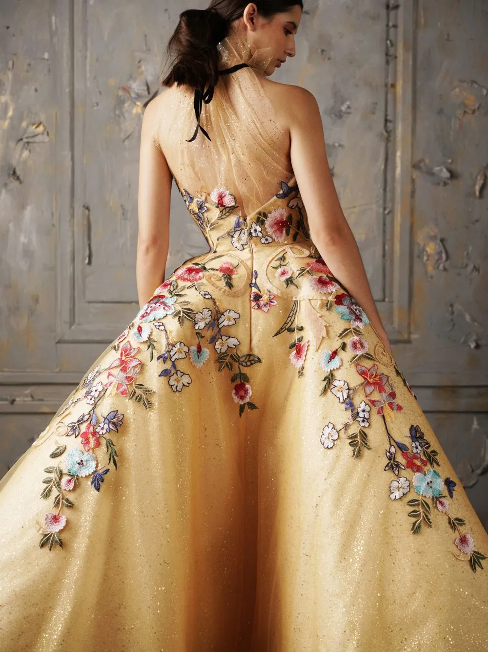 Embroidered Ball Gown