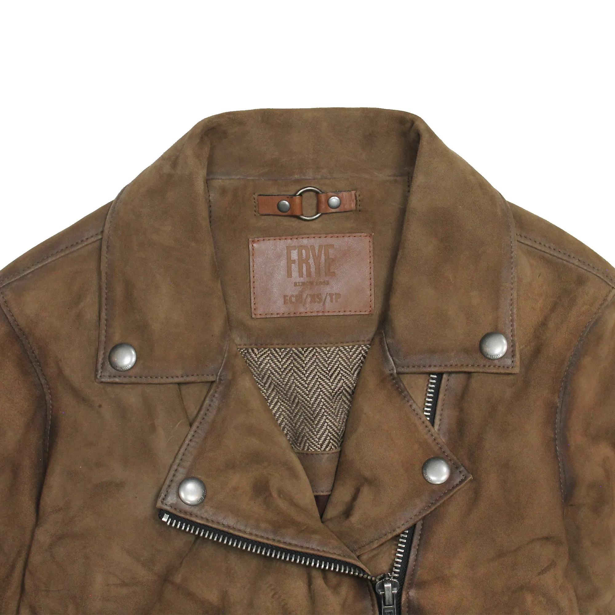 Frye Dark Taupe Biker Jacket