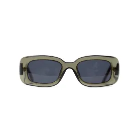 Gucci Squared Lense Transparent Green Sunglasses