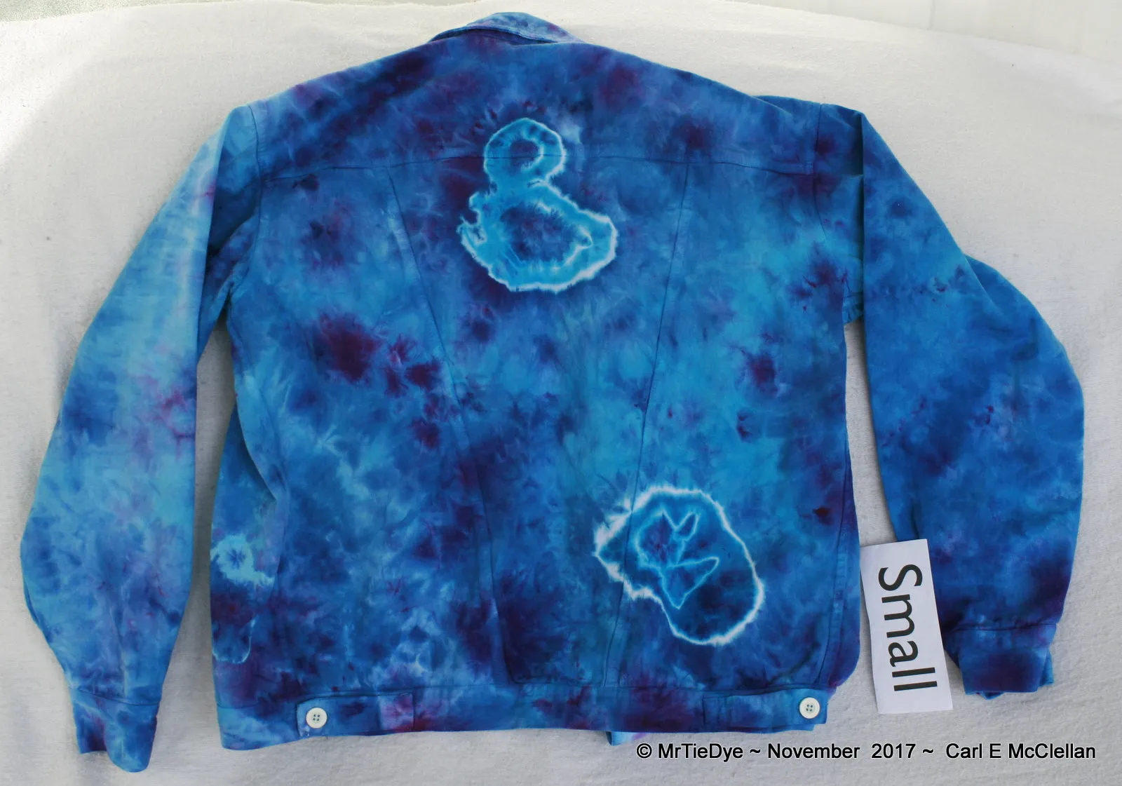 Ice Dyed Denim Jacket Adult Small