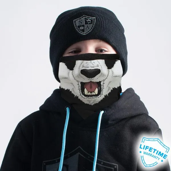 Kids Fleece Face Shield® | Panda