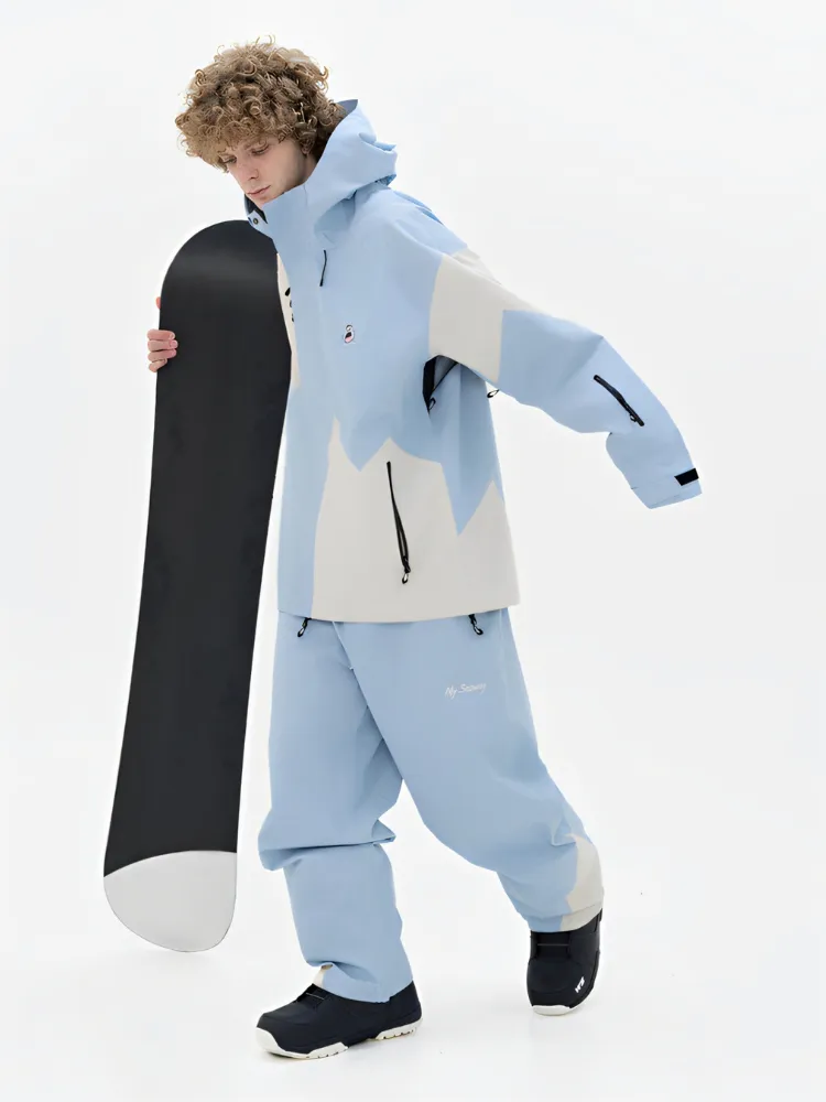 MYSNOWAY Glacier Blue 3L Snow Pants - Men's