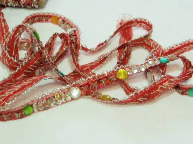 Organza Ribbon - Sequins & Gemstones