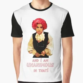 "Mrs. Slocombe's Retro Graphic T-Shirt: A Tribute to 'Are You Being Served?'"