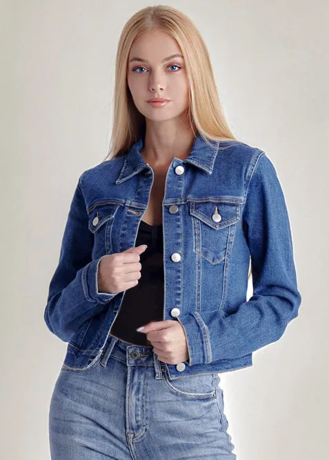 Risen Basic Denim Medium Wash Jacket