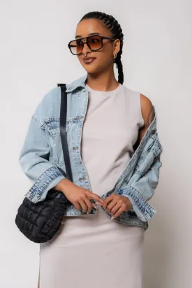 Stonewash Denim Boyfriend Jacket