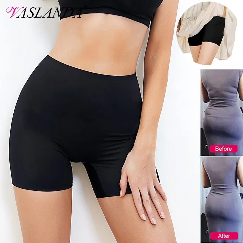 Women's Safety Slip Shorts Under Skirt Seamless Anti Chafing Boxer High Waist Boyshorts Anti-emptied Panties Yoga Short Pants