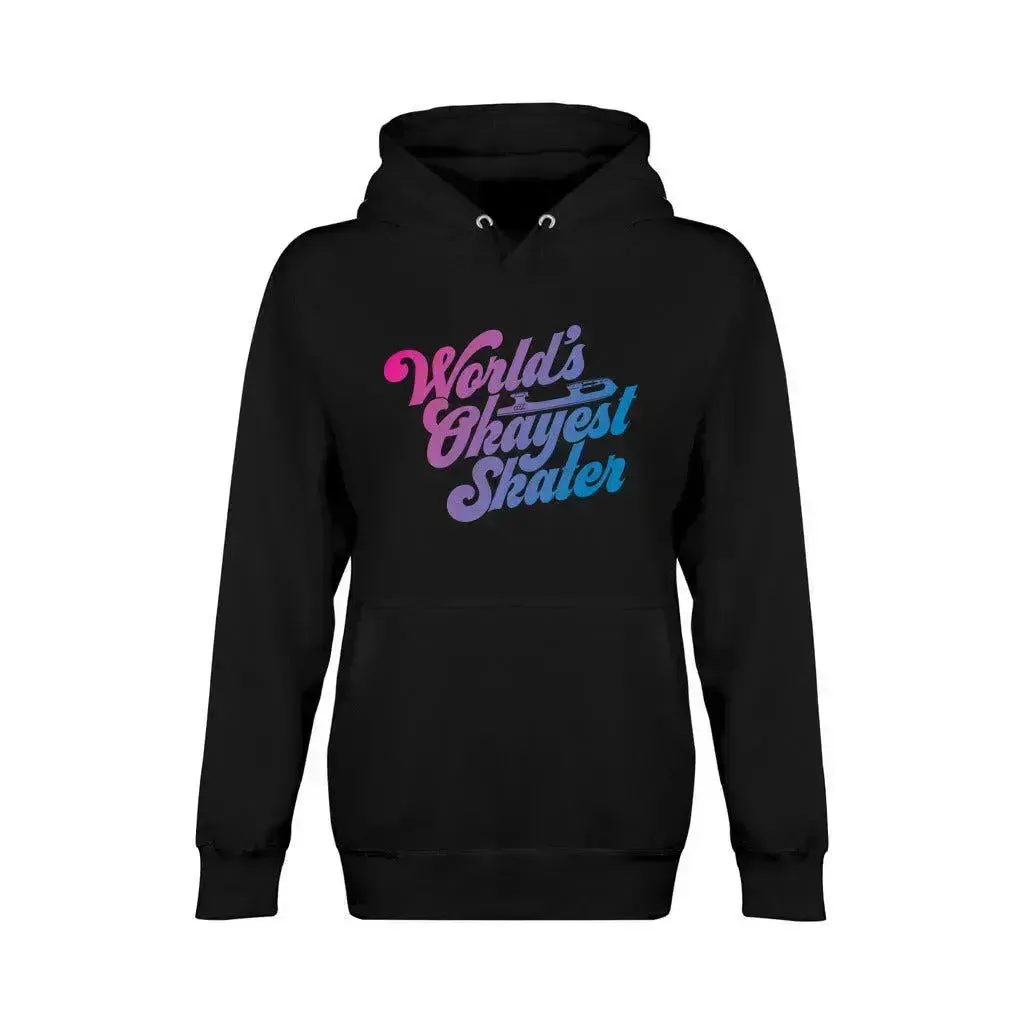 World's Okayest Skater Unisex Premium Pullover Hoodie