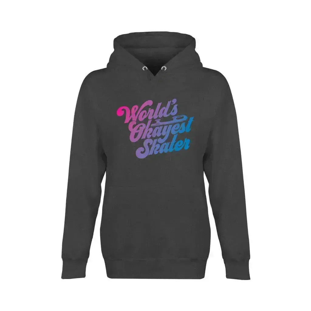 World's Okayest Skater Unisex Premium Pullover Hoodie